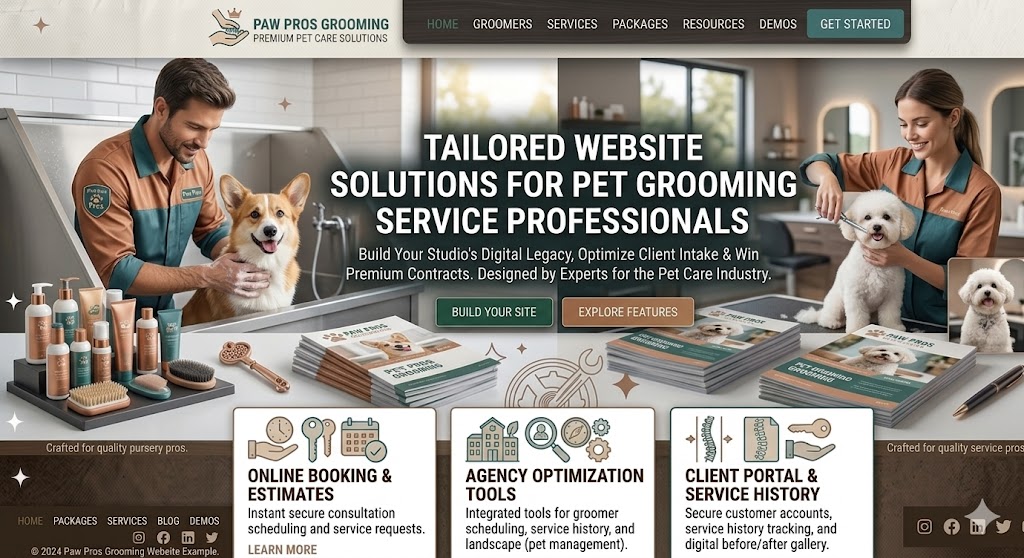 Pet Grooming Website Preview